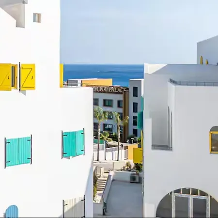 דירה Lorins Seaside Santorini In Drymades Gjilek